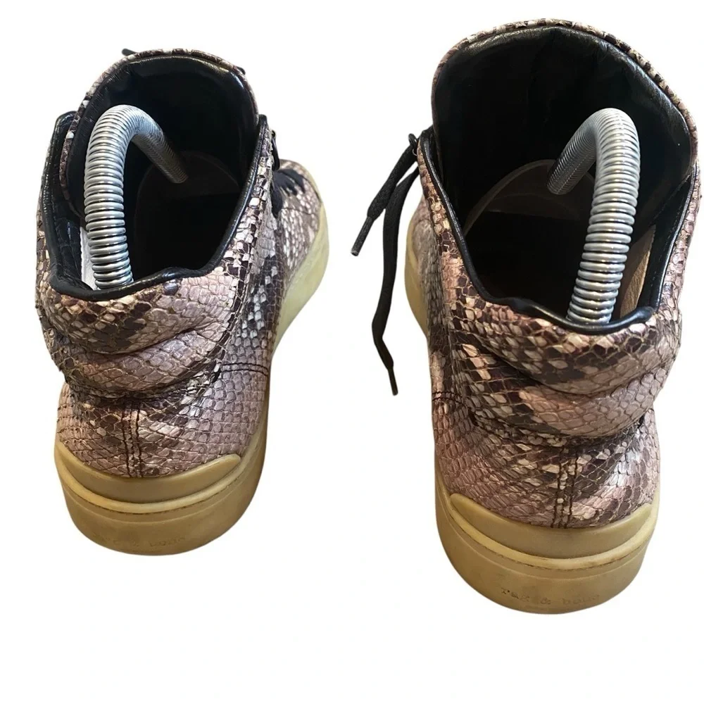 Tory Burch Mid-top Snakeskin Sneakers Sz 8